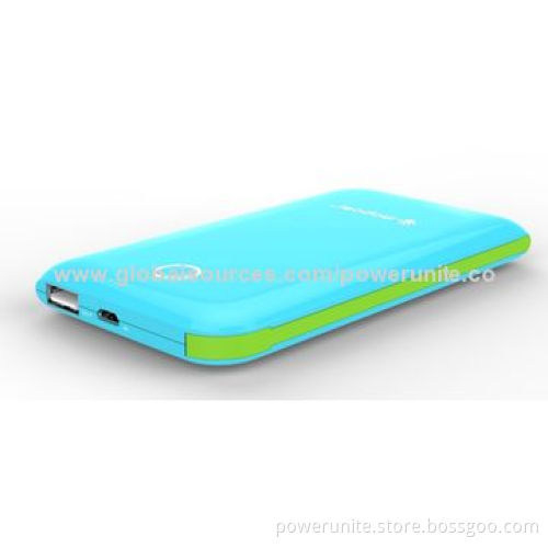 Dual USB Ports, Portable Power Bank for Mobile Phones, Built-in Cable with High Quality
